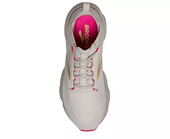 Brooks Glycerin Stealthfit 20 - Womens Grey/Yellow/Pink Product Image