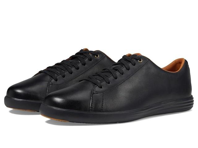 Cole Haan Mens Grand Crosscour Leather Sneakers - Black Product Image