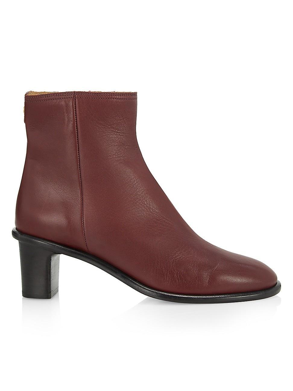 Womens Gelda 50MM Leather Ankle Boots Product Image