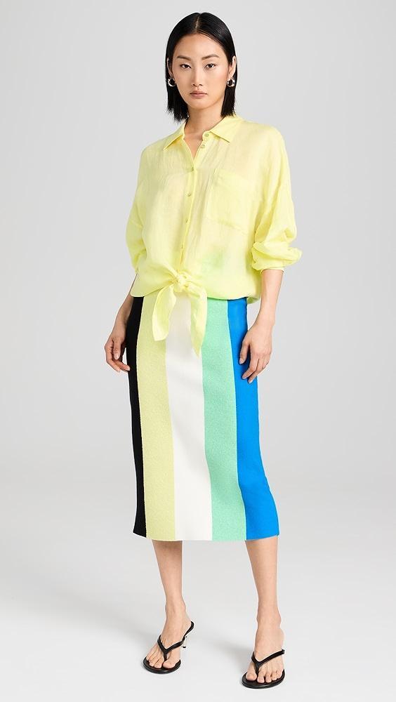 L'AGENCE Talitha Tie Blouse | Shopbop Product Image