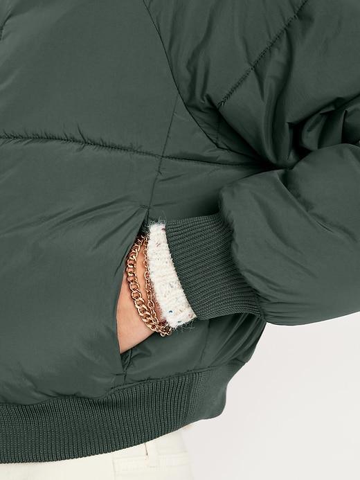 Oversized Crop Puffer Jacket Product Image