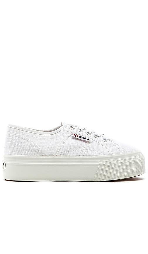 Superga 2790 Platform Sneaker in White. Size 10, 7, 7.5, 8, 9, 9.5, Mens 4.5/Womens 6, Mens 5.5/Womens 7, Mens 5/Womens 6.5, Mens 6.5/Womens 8, Mens 6 Product Image