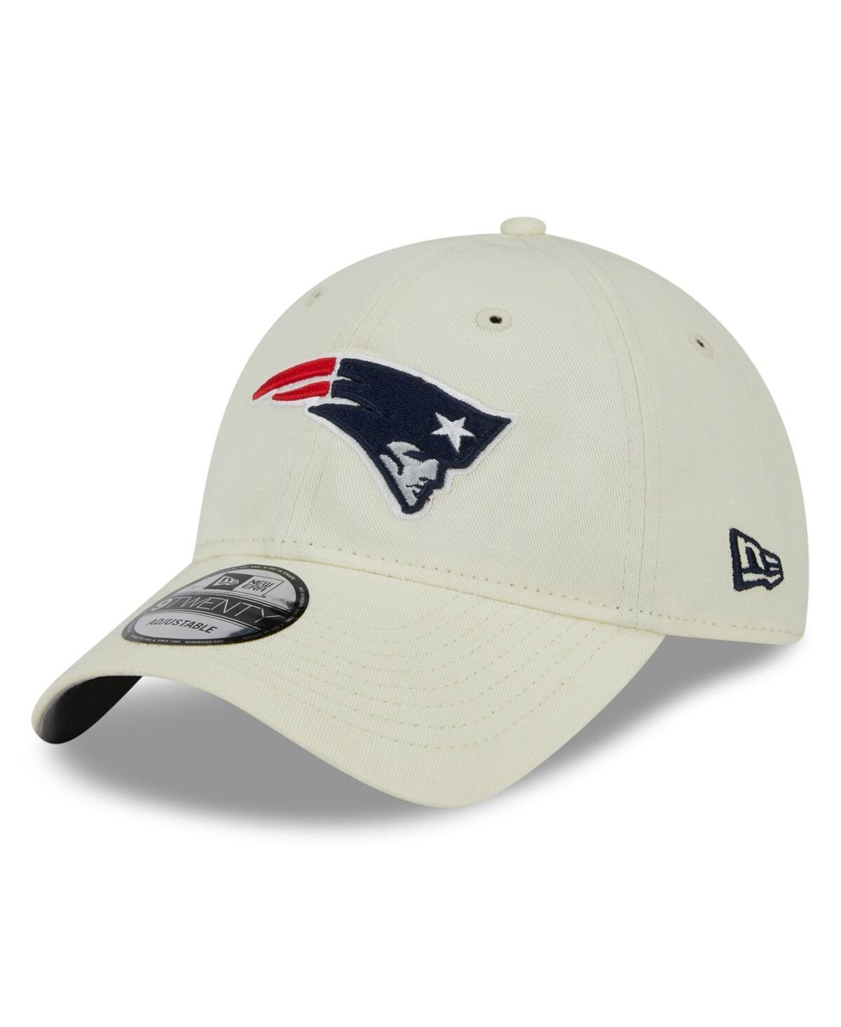 Mens New Era Cream New England Patriots Core Classic 2.0 9TWENTY Adjustable Hat Product Image