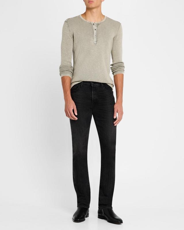 John Varvatos Memphis Waffle Long Sleeve Henley Product Image