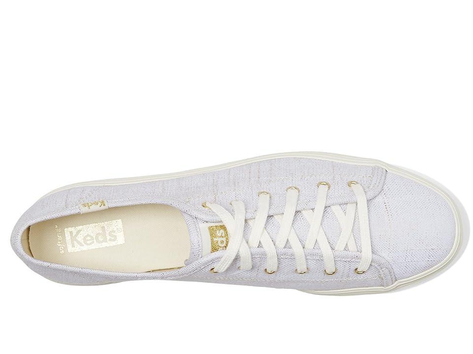 Keds Triple Kick Canvas Metallic Textile) Women's Shoes Product Image