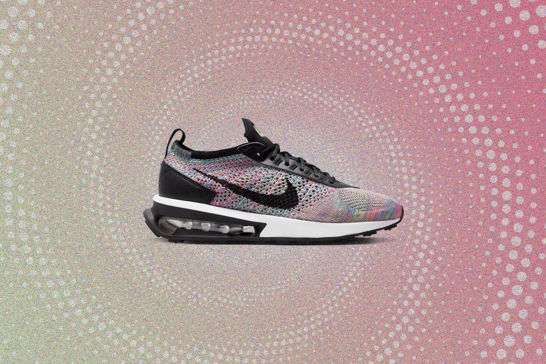 Women's Air Max Flyknit Racer - Ghost Green/Black/Pink Blast Female Product Image