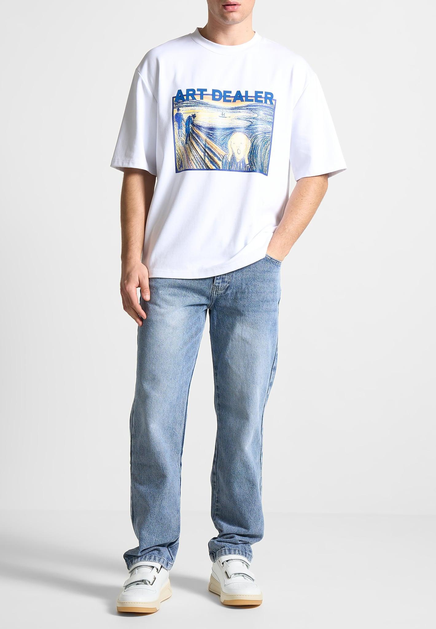 Art Dealer Graphic T-Shirt - White Male Product Image