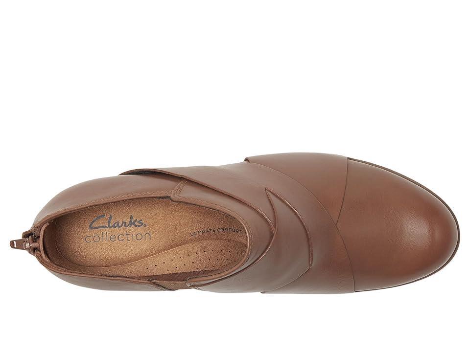 Clarks Charlten Gema (Dark Sand Leather) Women's Flat Shoes Product Image