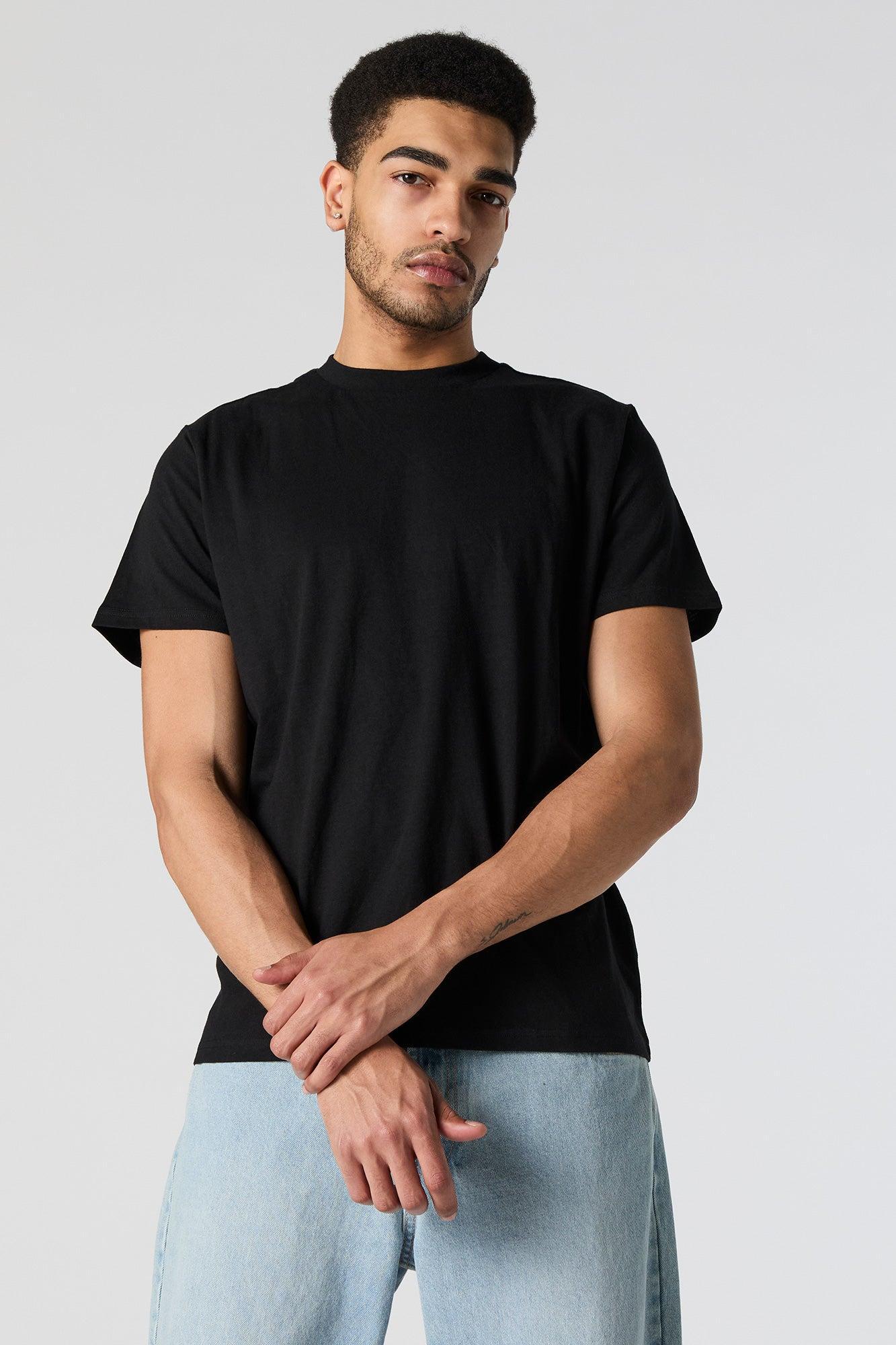 Solid Crewneck T-Shirt Male Product Image