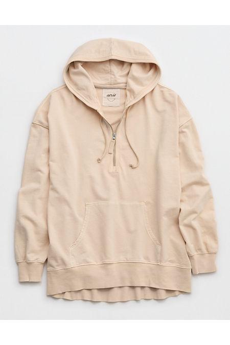 Aerie Oversized Quarter Zip Hoodie Women's Product Image