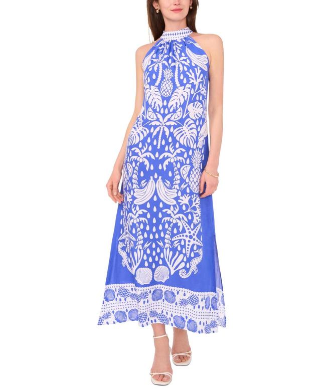 Women's Printed Halter-Neck Maxi Dress Product Image