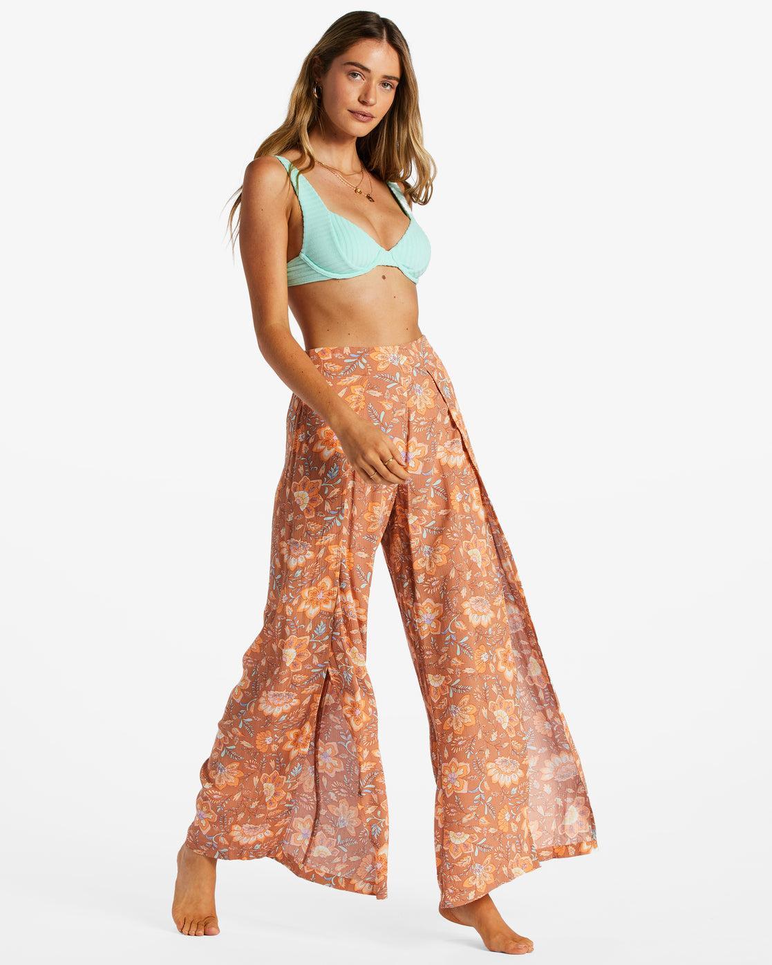 Split Spirit Floral Pants - Rose Dawn Female Product Image