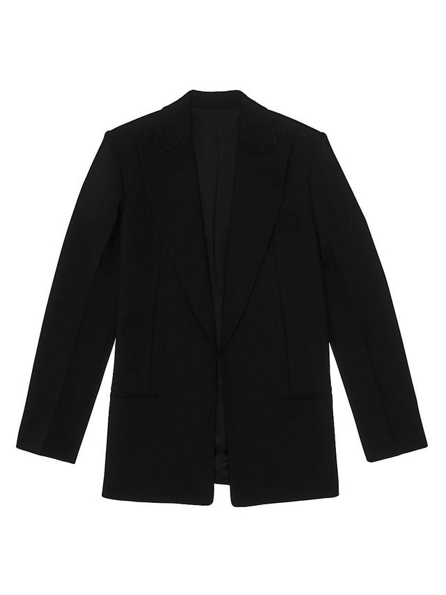 Herringbone Peak-Lapel Blazer Product Image