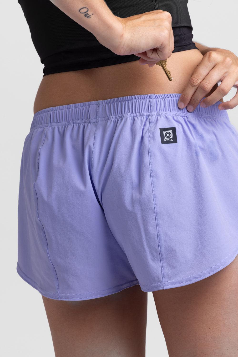 Bennie Run Short - Lavender Female Product Image