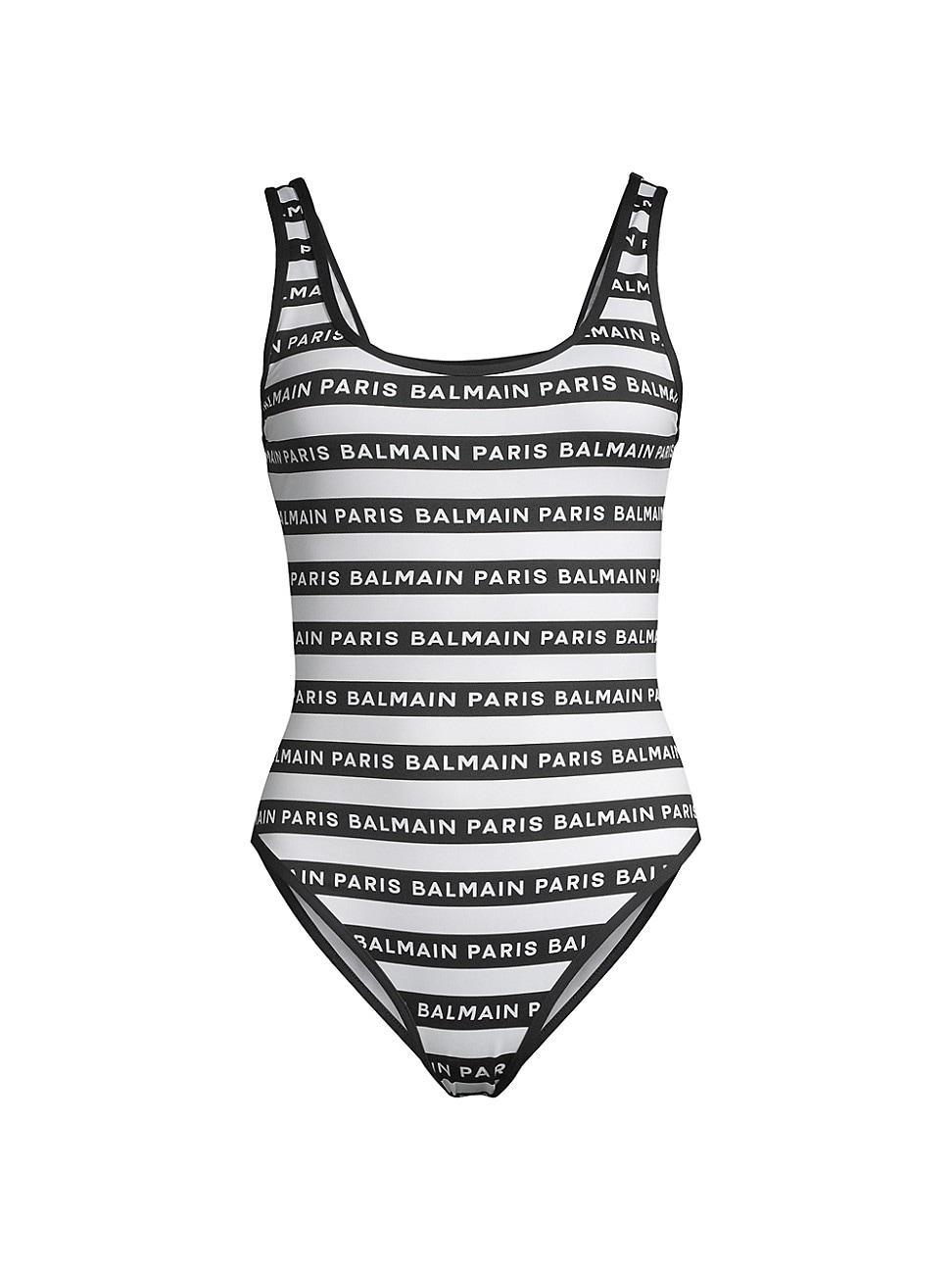 Womens New Iconic Striped Logo One-Piece Swimsuit Product Image