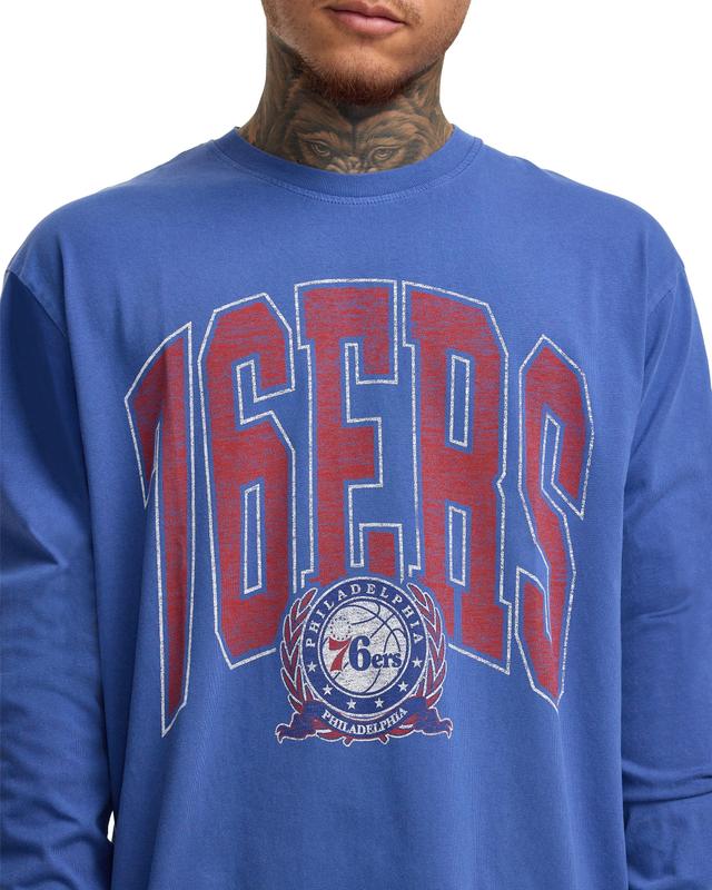 Philadelphia 76ers Oversized Essentials Long Sleeve T-Shirt Male Product Image