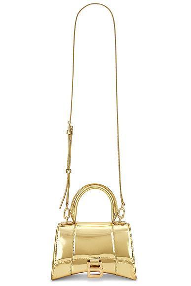 Balenciaga Hourglass Top Handle XS Bag in Metallic Product Image