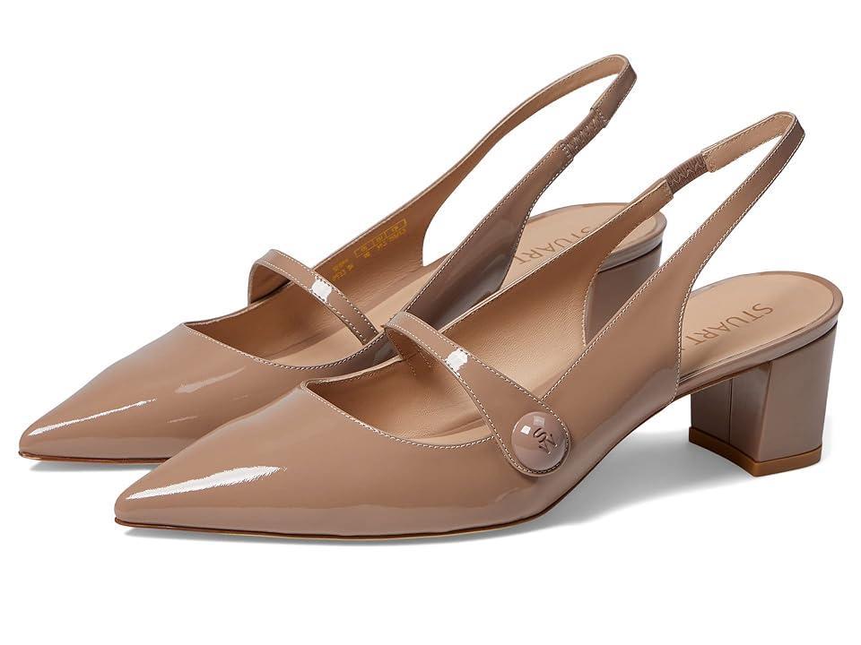 Stuart Weitzman SW 50 Block Slingback (Fawn) Women's Shoes Product Image