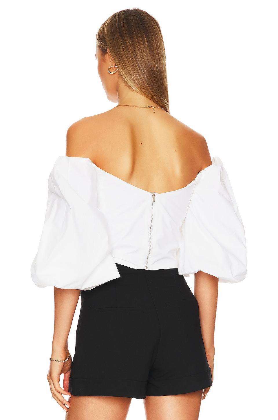 Eva Poplin Top Bardot Product Image