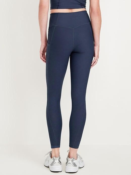 High-Waisted PowerSoft Ribbed Leggings Product Image