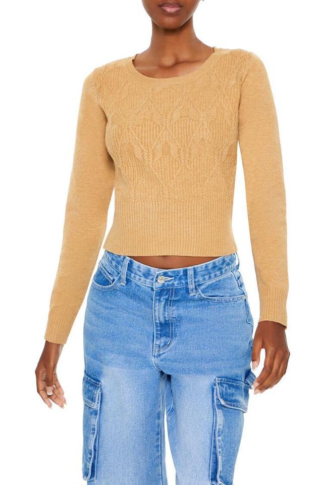 Cropped Lattice Sweater | Forever 21 Product Image