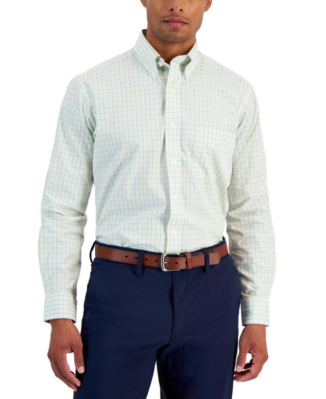 Club Room Mens Regular-Fit Gingham Dress Shirt, Created for Macys Product Image