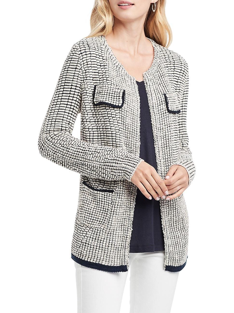 Womens Textured Midweight Knit Jacket Product Image