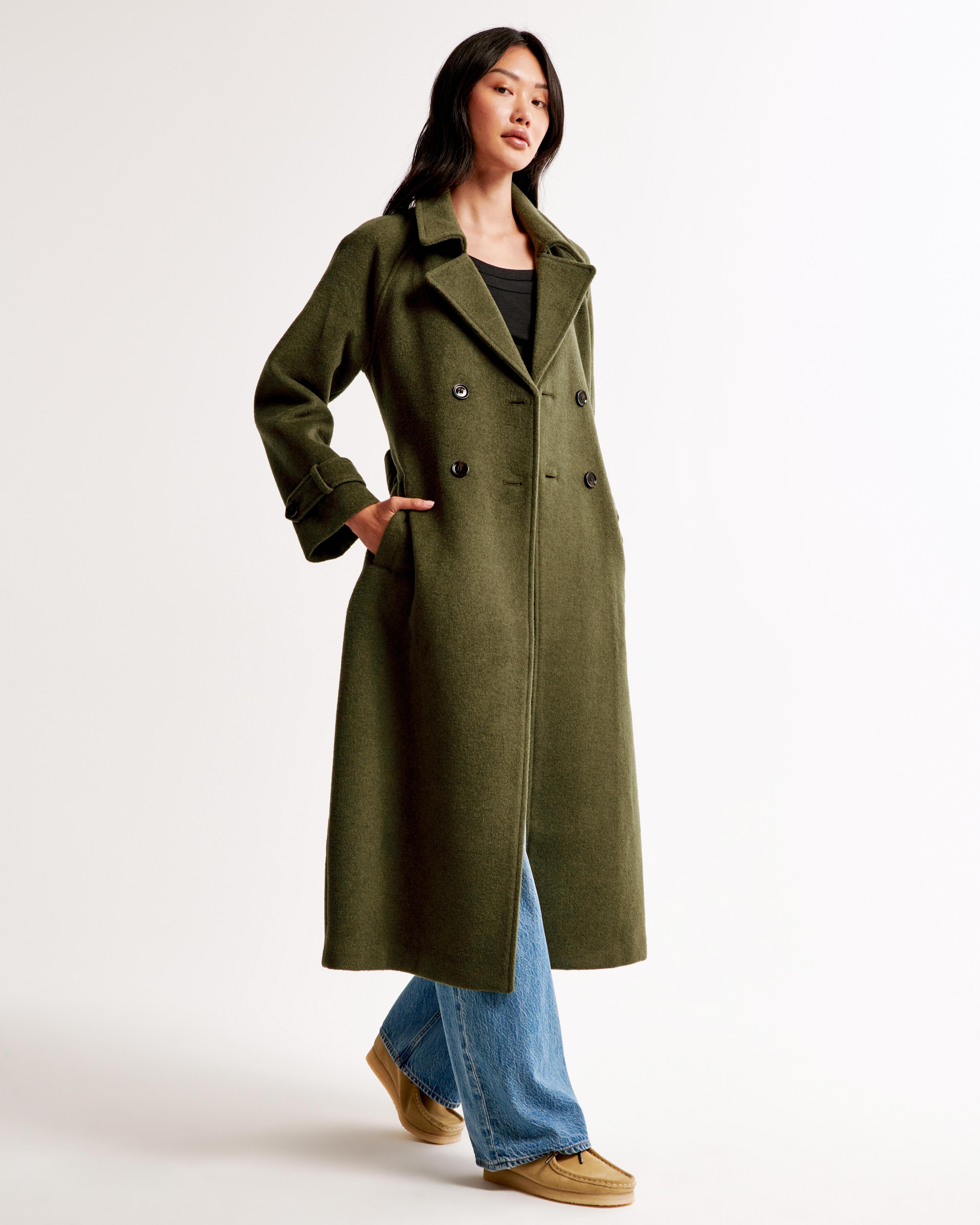 Wool-Blend Trench Coat Product Image