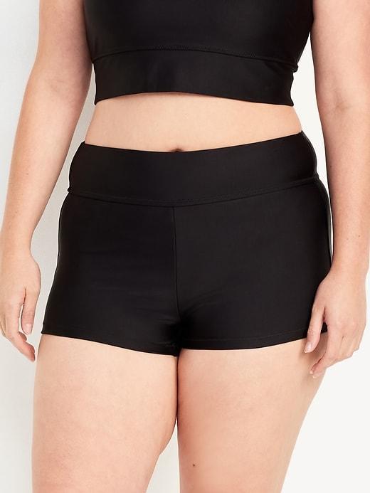 High-Waisted Swim Shorts -- 2-inch inseam Product Image