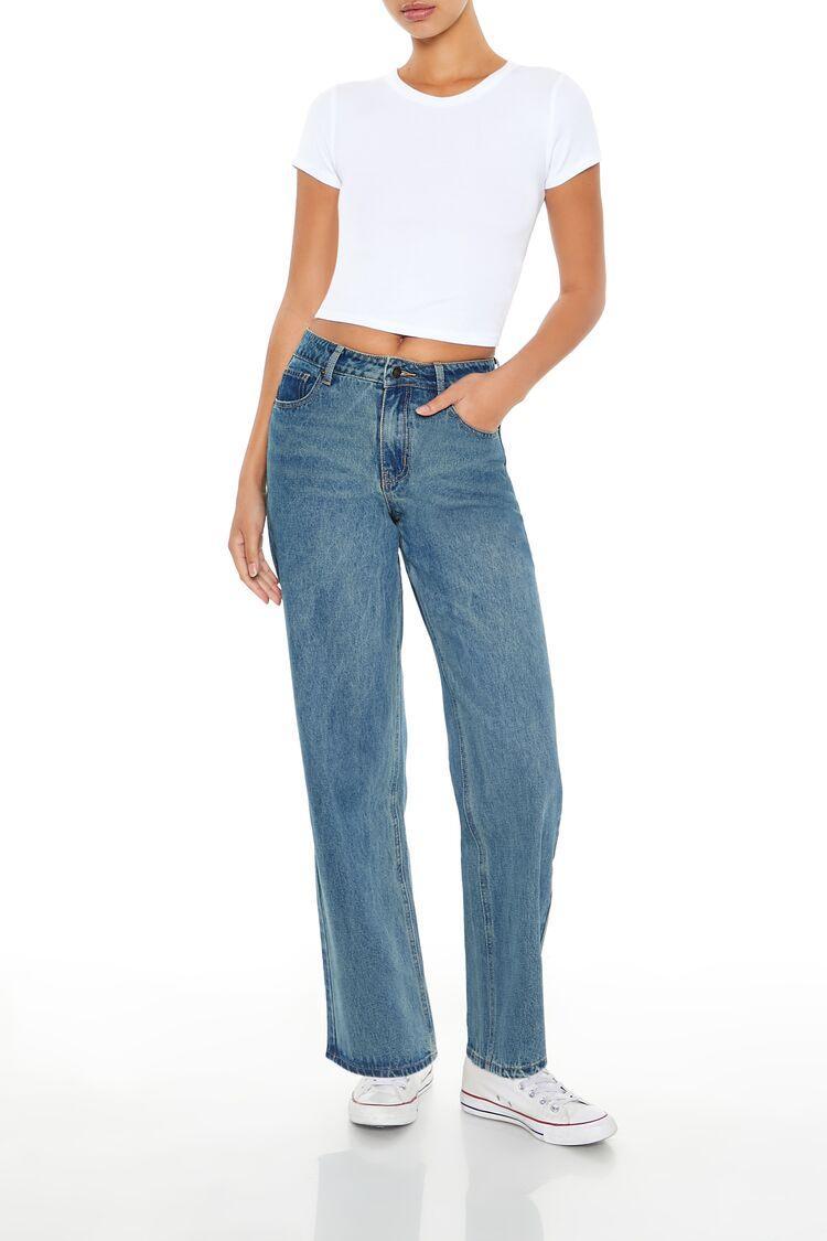 Heart Pocket High-Rise Jeans | Forever 21 Product Image