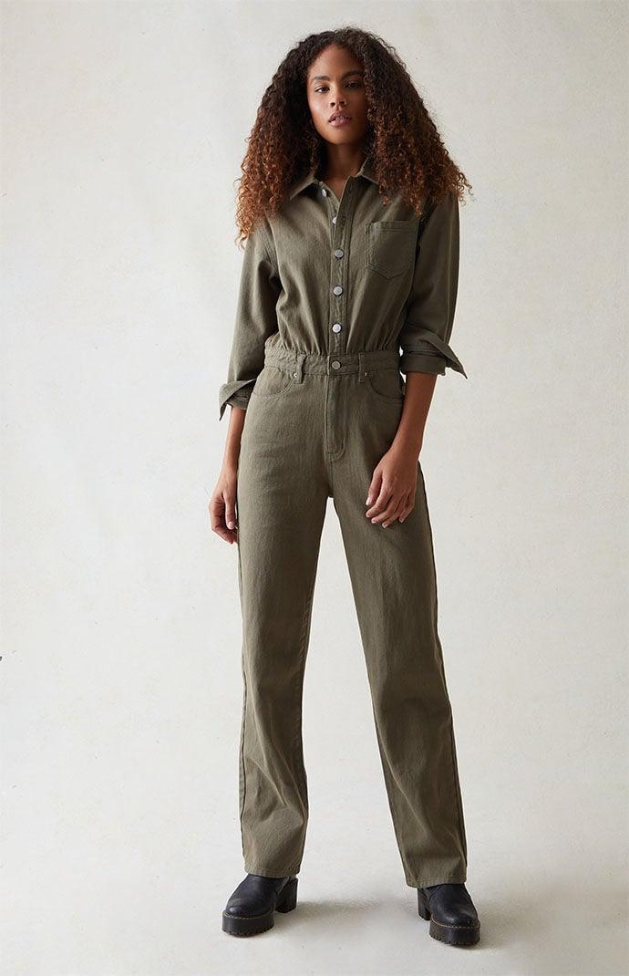 PacSun Womens Long Sleeve Jumpsuitarge Product Image