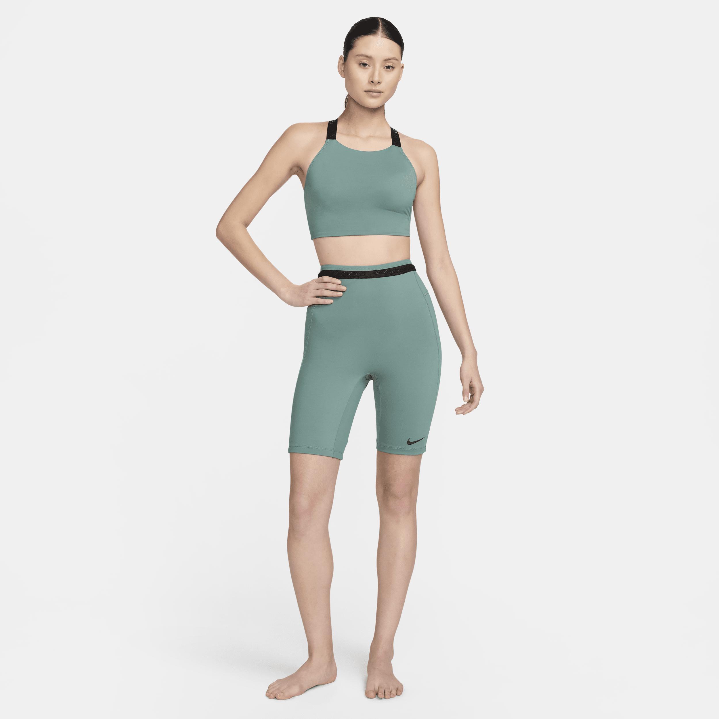 Nike Women's Swim Hydralock Fusion High-Neck Midkini Top Product Image