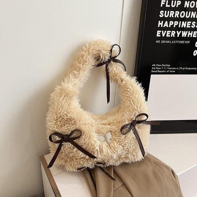 Bow Fluffy Shoulder Bag Product Image