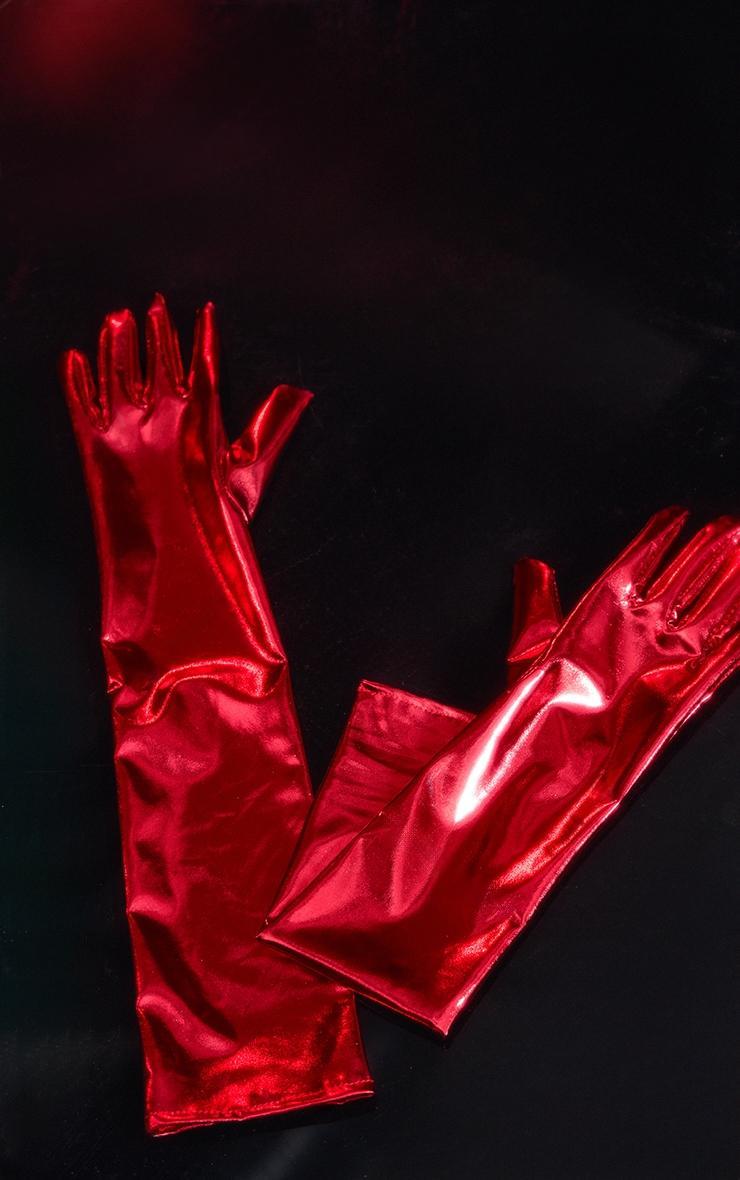 Red Pu Gloves Product Image