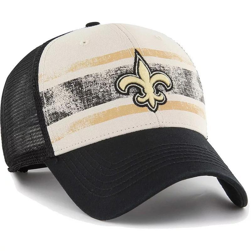 Mens 47 Cream New Orleans Saints Breakout MVP Trucker Adjustable Hat Product Image