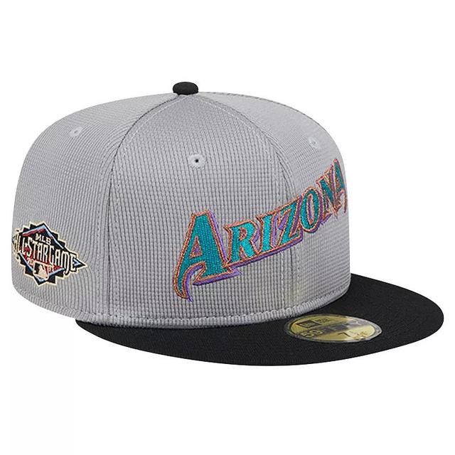 Mens New Era Gray Arizona Diamondbacks Pivot Mesh 59FIFTY Fitted Hat Product Image