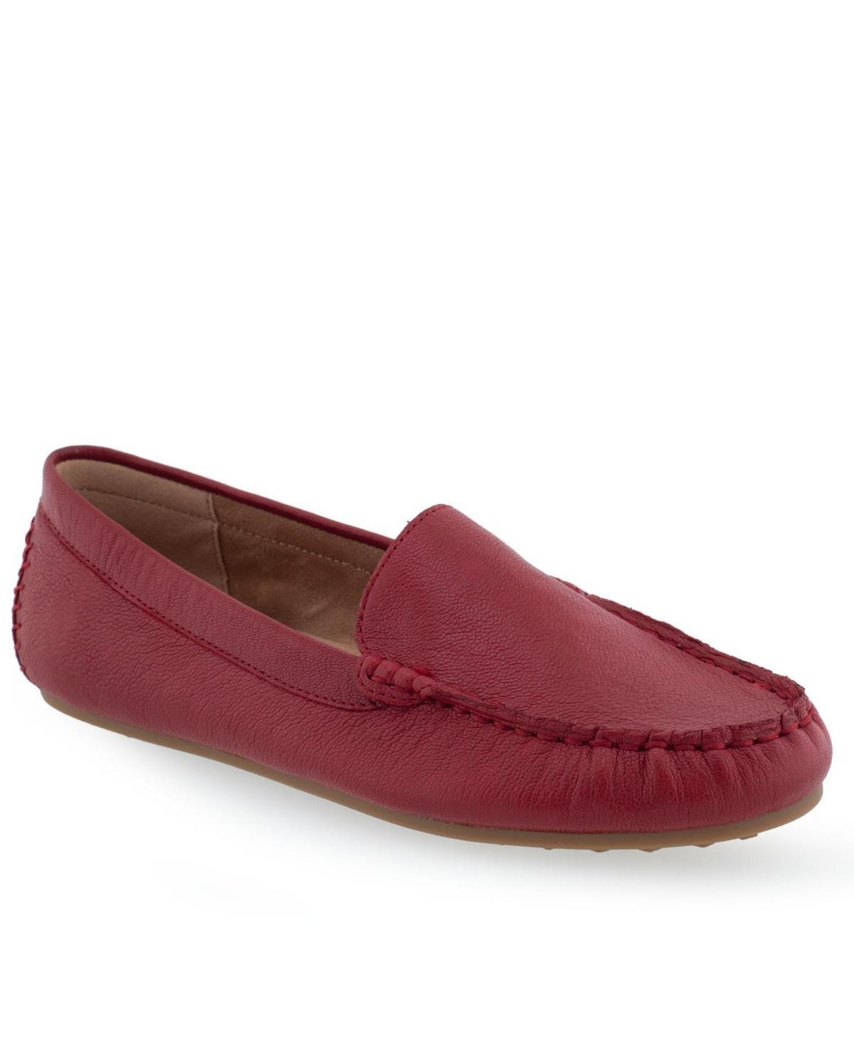 Aerosoles Over Drive Womens Casual Loafers Med Red Product Image