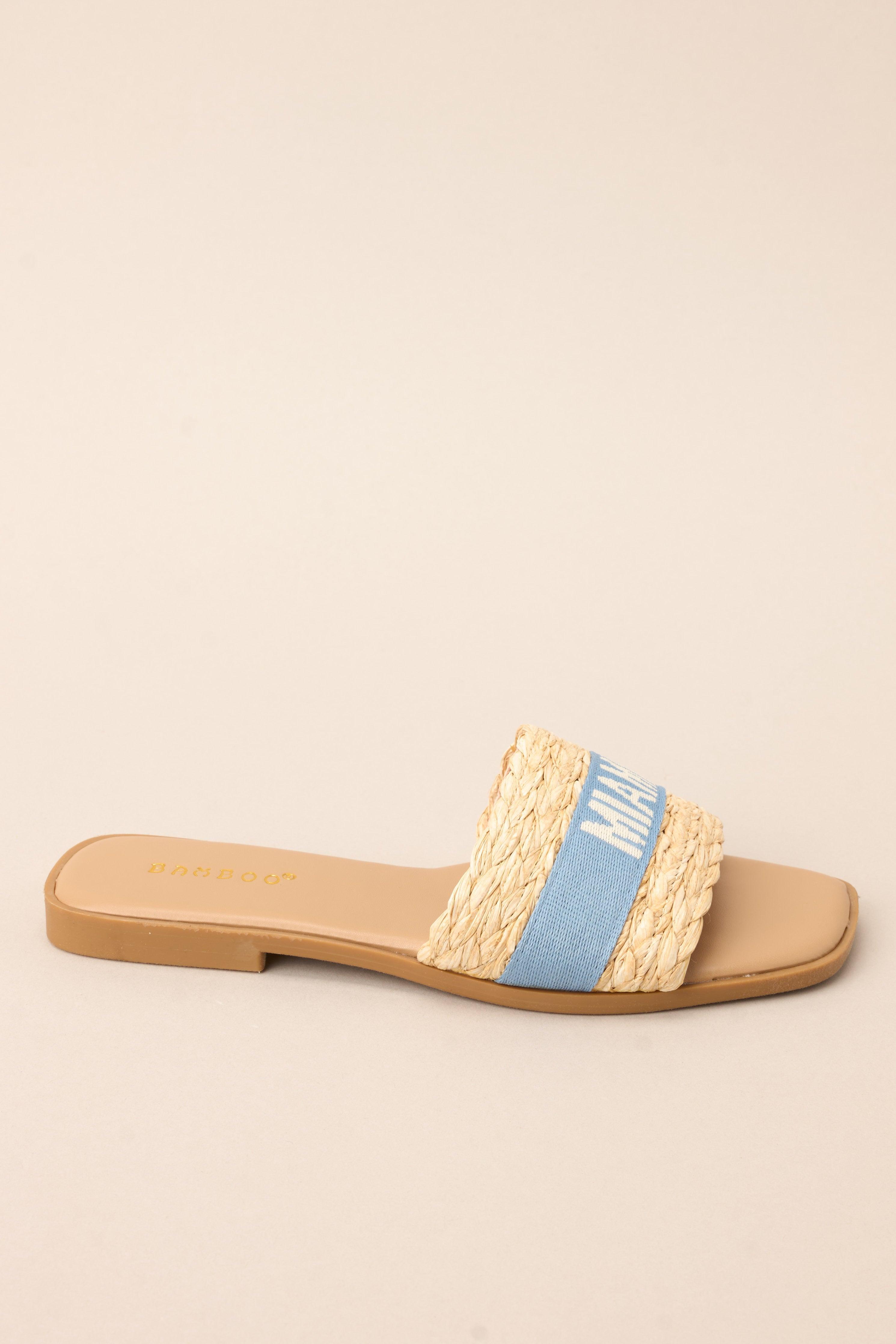 To The Tropics Sky Blue Sandals Product Image