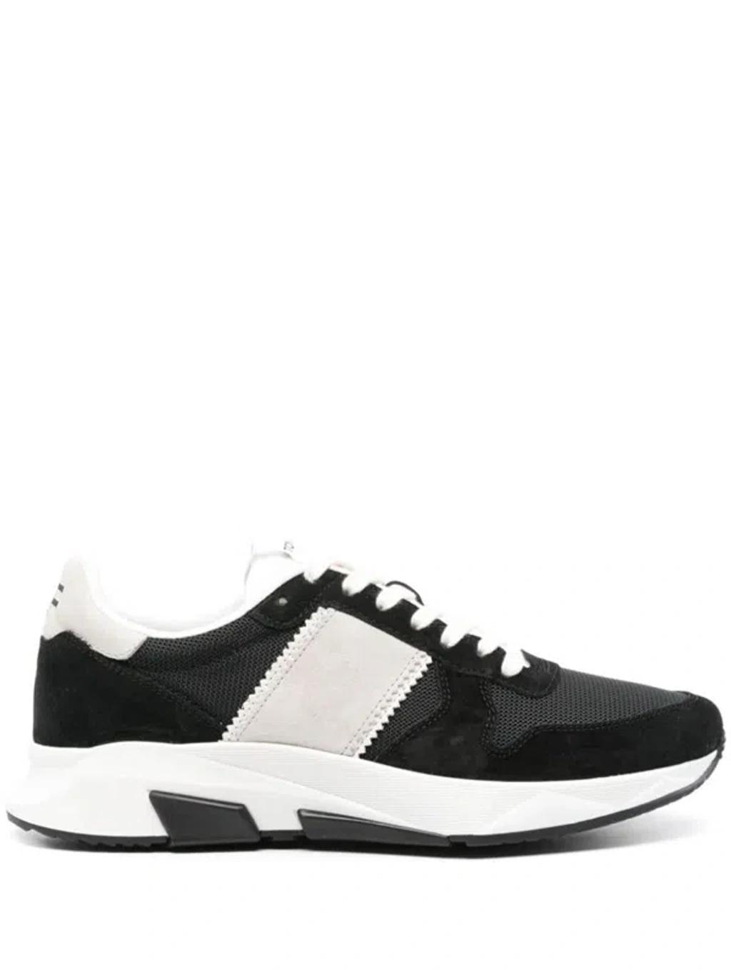 Jagga Leather-trimmed Nylon And Suede Sneakers In Nero Product Image