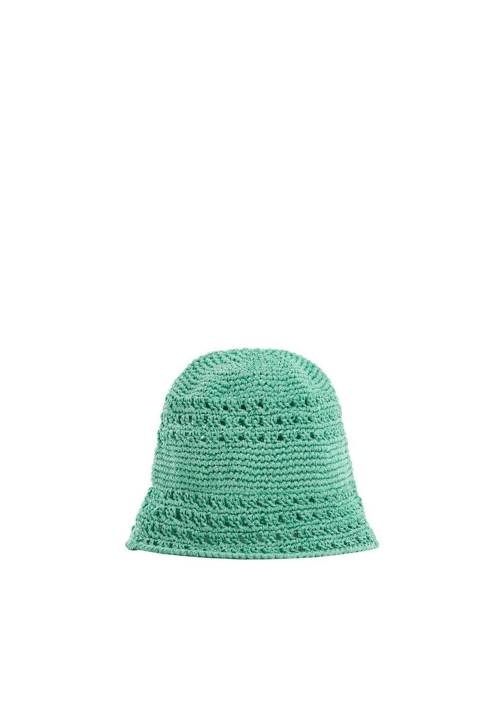 MANGO - Crochet bucket hat - One size - Women Product Image