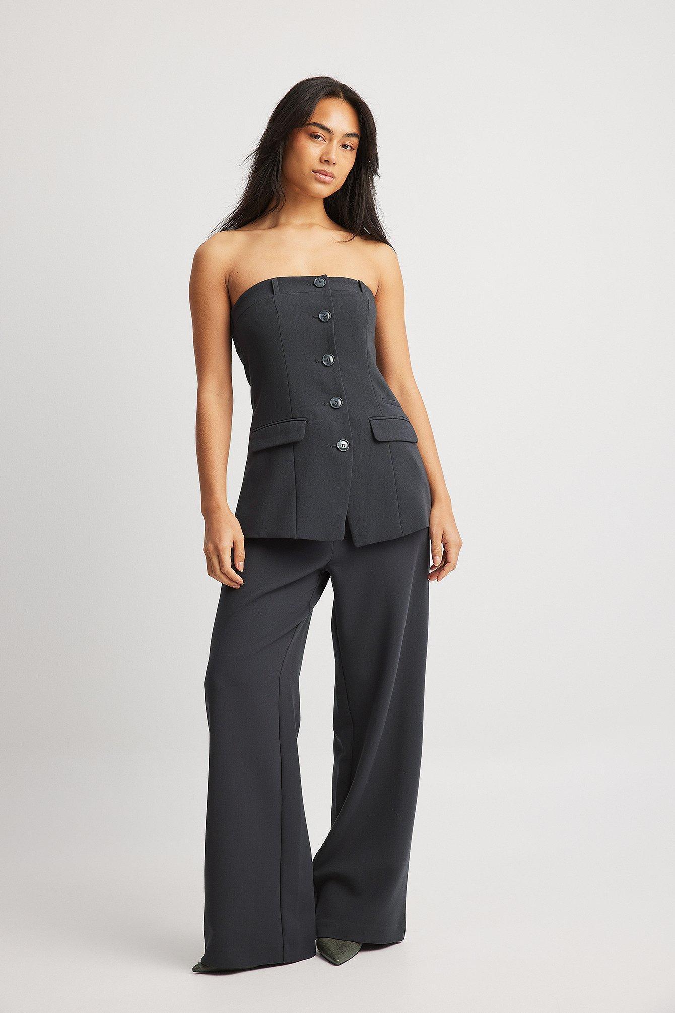 Straight Low Waist Suit Pants product image