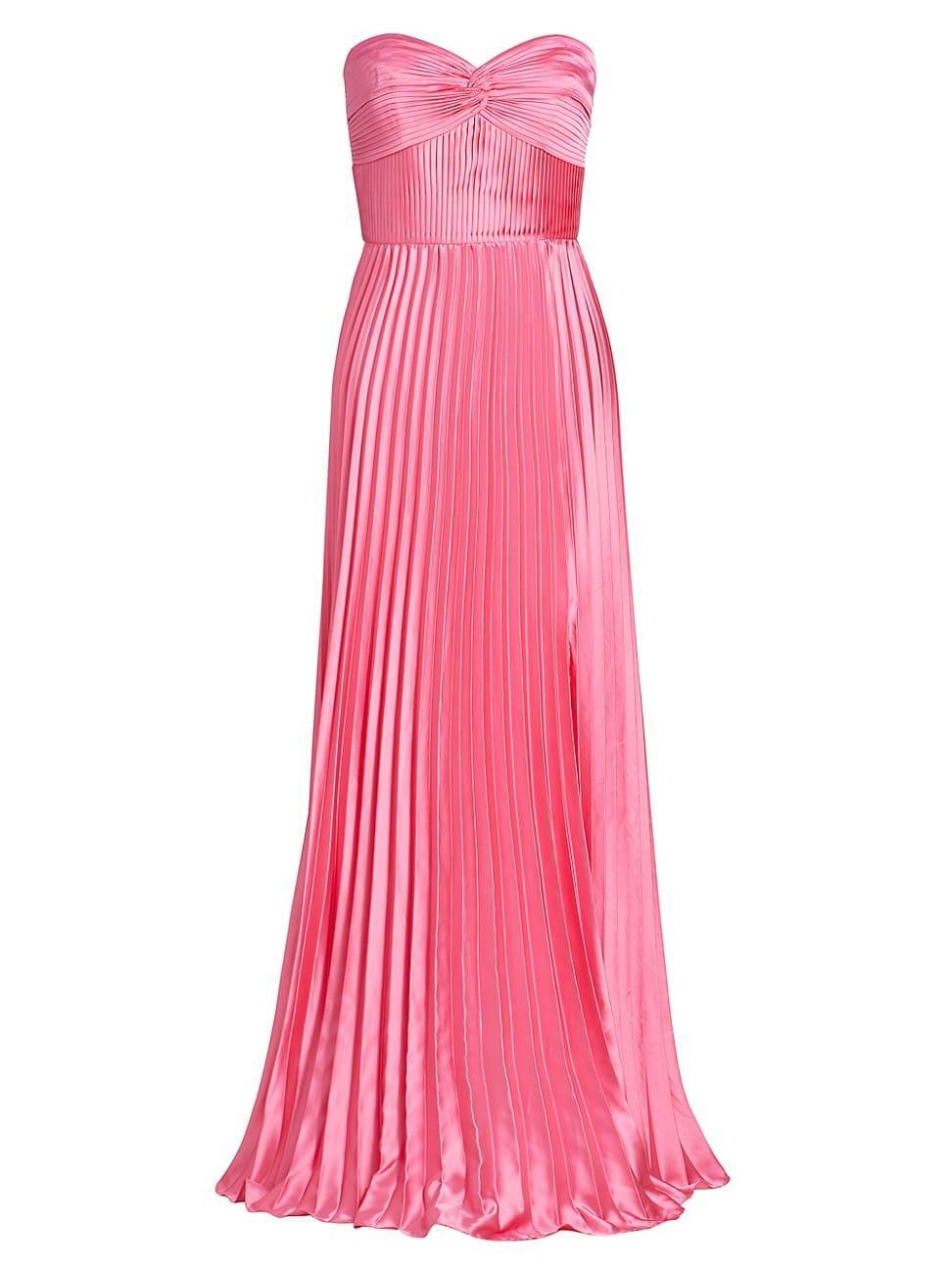 Womens Stef Strapless Pleated Gown Product Image