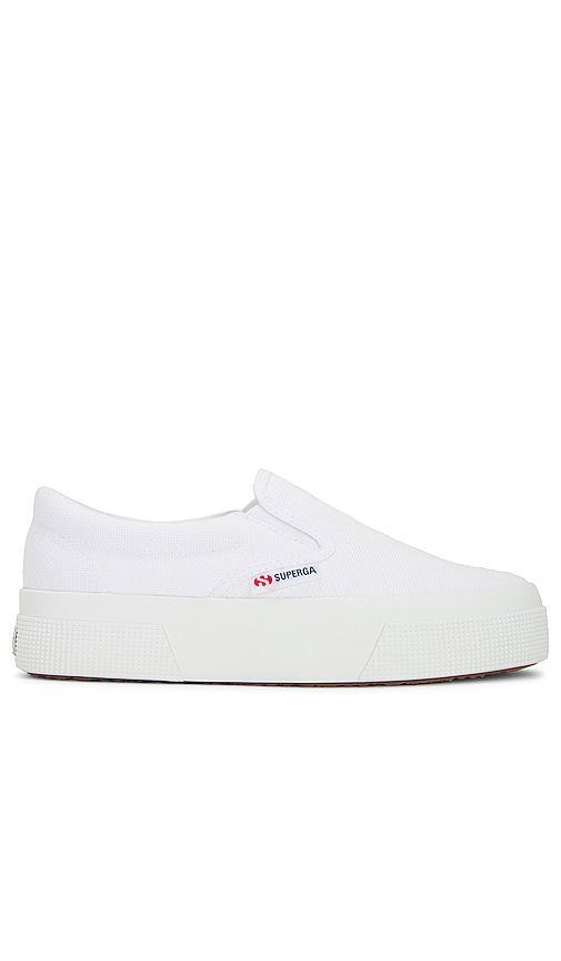 Superga 2740 Mid Platform Slip On Sneaker in White. Size 6.5, 9. product image