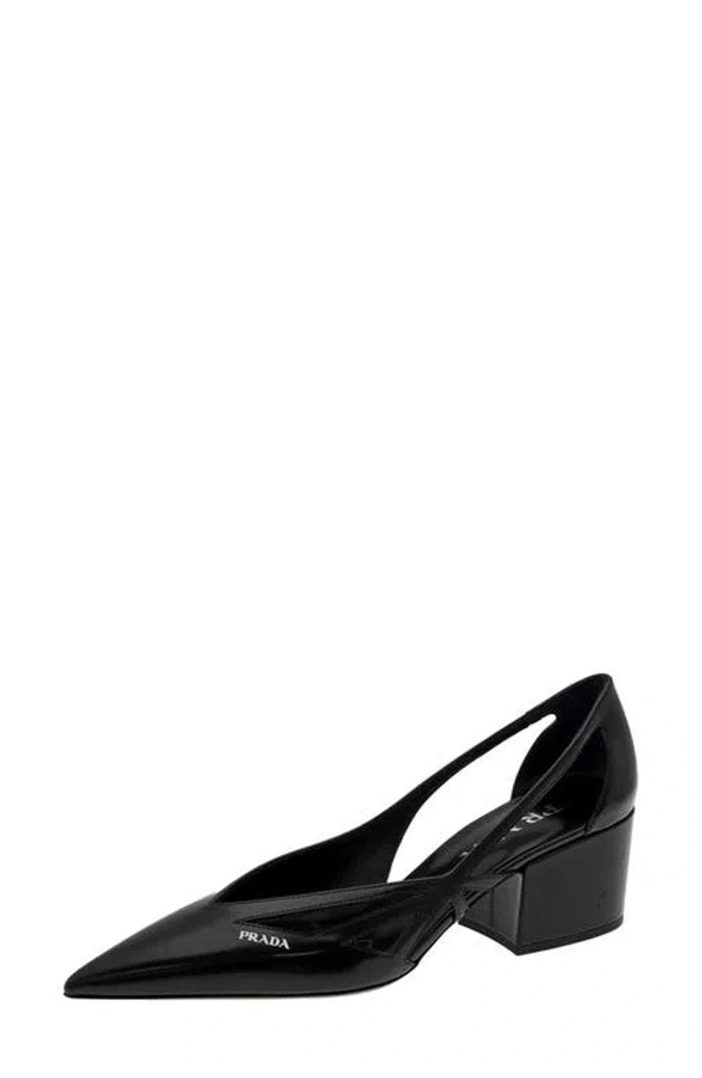 PRADA Runway Pointed Toe Pump In Black product image