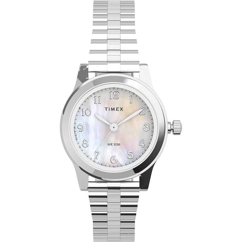 Timex Womens Stainless Steel Expansion Band Watch - T2M826JT Silver Product Image