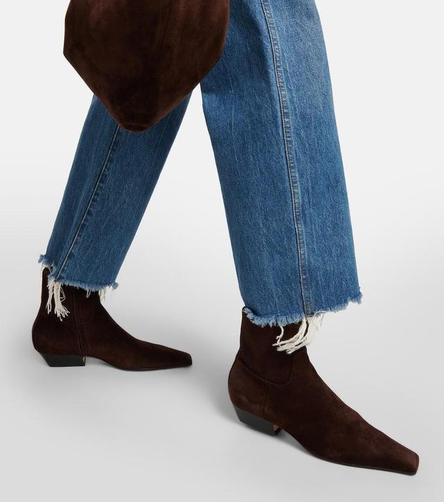 Marfa Suede Chelsea Boots In Brown Product Image