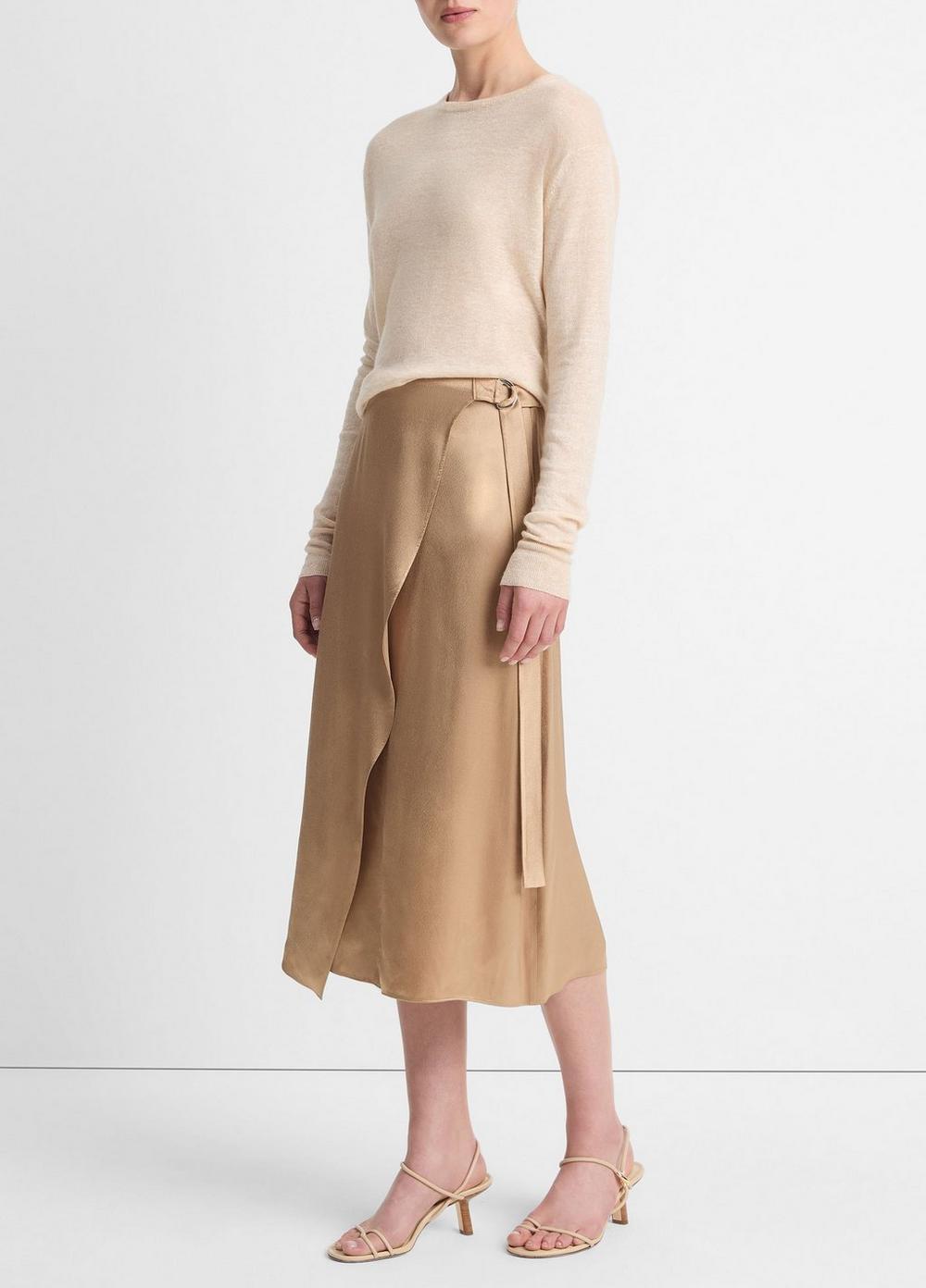 Draped D-Ring Wrap Skirt Product Image