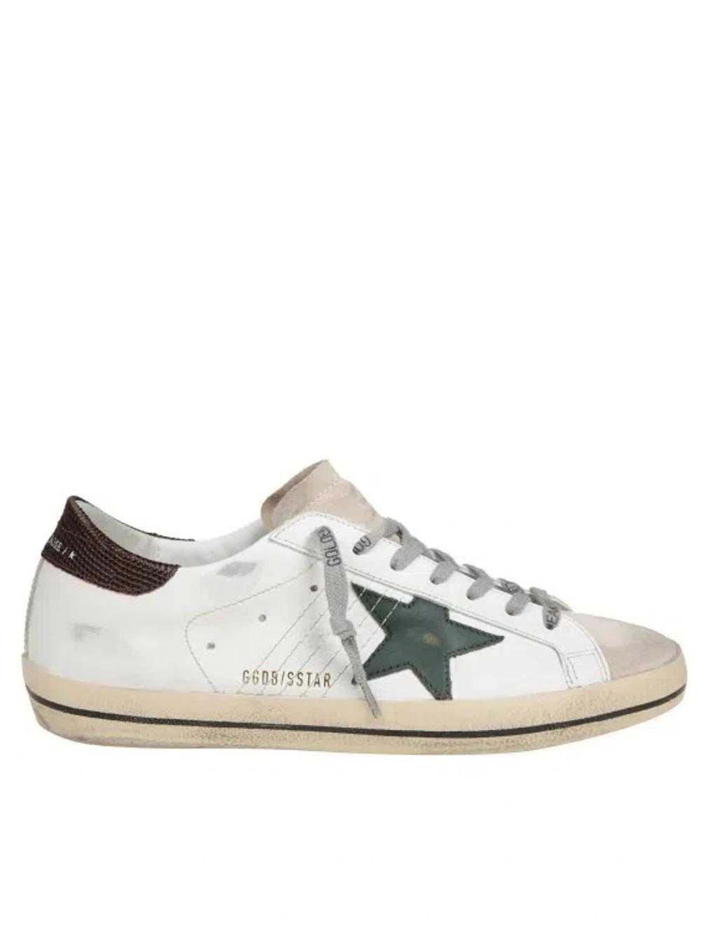 GOLDEN GOOSE Leather And Suede Sneakers In White Product Image