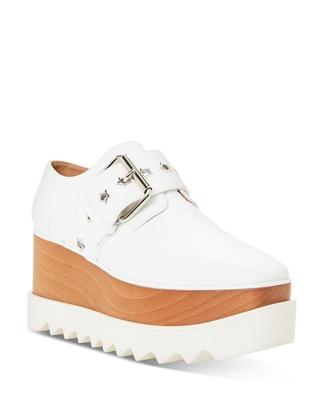 Stella McCartney Womens Elyse Alter Sporty Platform Wedge Oxfords Product Image