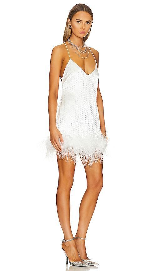 retrofete Susana Feather Dress White. (also in ). Product Image